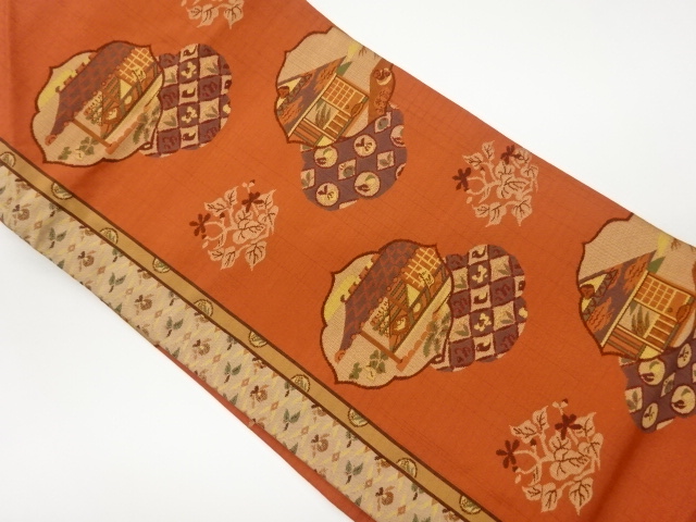 JAPANESE KIMONO / VINTAGE NAGOYA OBI / WOVEN HOUSE & RHOMBUS